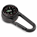 Miniatyrbild 3 av 5: Dubbelsidig 3 i 1 minikompass karbinhake termometer