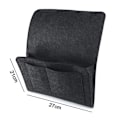 Miniatyrbild 5 av 5: Sängbords-soffa skrivbord filt hängande arrangör väska med 5 fickor för håller TV-fjärrkontroller, tidskrift, böcker, mobiltelefon, glasögon, iPad