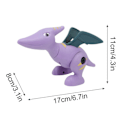 Miniatyrbillede 4 af 4: Dinosaur Legetøj Dino Legetøj Med Bor STEM DIY Uddannelsesmæssigt Legetøj Med Værktøjer Til Børn Purple