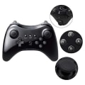 Miniatyrbild 4 av 5: Pro-kontroller för Wii U Trådlös handkontroll för Nintendo Wii U Controller Gamepad Joystick Dubbel Analog Game Controller (Svart)