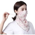 Miniatyrbillede 3 af 4: Genanvendelig stof bandana med øre loop hals gaiter skjold anti støv ansigtsbeskyttelse cover udendørs solbeskyttelse（Peach）