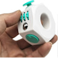 Miniatyrbillede 2 af 5: Fidget Cube Afstressningsring Legetøj til Angstlindring (Lysegrøn)