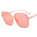 Pikkukuva 1 / 5: Muotisuunnittelijan neliönmuotoiset aurinkolasit naisille, retro vintage gradientti aurinkolasit naisille, kirkas linssi, musta valkoinen Oculos De Sol Pink other