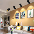 Miniatyrbilde 4 av 5: 10W LED-takspotlight Taklampe, 10x10x10cm (Svart-3000K)