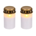 Miniatyrbilde 1 av 4: 4-pakning - Gravlys LED / Lys - Lys til graver 1200 timer 2-Pack