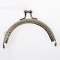 Kiss Buckle Handtag Metallram Handväska Clip SILVER silver silver