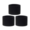 Miniatyrbillede 1 af 4: 3 stk. Kaptajn armbind - Justerbar leder armbind - Sportshold armbind til fodbold, basketball (sort)