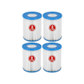 Miniatyrbillede 1 af 4: 4 stk. Swimming Pool Pump Cartridge Filter til Bestway Type II Filter