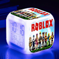 Miniatyrbild 1 av 2: Roblox Print Digital Väckarklocka 7 Färgväxlande Spelnattlampa LED-Display Sängbordsklocka Ornament Heminredning Barnleksak Presenter B