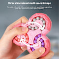 Pikkukuva 5 / 5: 2-in-1 Magic Bean - Gyro Stress Relief -pyörivät helmi palapelit, opettavainen peli lapsille ja aikuisille Blue