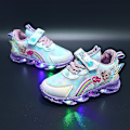 Miniatyrbild 4 av 5: Barnens LED-ljusskor Sneakers Blinkande Barn Flickor Ljus Uppslitna Tränare Storlek 34