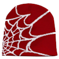 Miniatyrbillede 1 af 5: Vinter Beanie Strikket Hat Blød Edderkoppeweb Løstsiddende Slouchy Strikket Vinter Varme Beanies til Koldt Vejr Skate Cap C