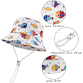 Miniatyrbild 1 av 4: Sommar solhatt, strandhatt i ren bomull, unisex tecknad djur frukt panering Colorful fish Colorful fish