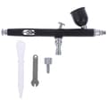 Dual Action Gravity Feed 0.3mm Spray Airbrush Neglekunst Maling Svart one size Black