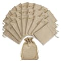 24-pack presentpåsar, jutepåsar, små 7 x 9 cm, jutepåsar, tygpåsar, små linneväskor, jutepåsar för smycken, bröllop, julfest