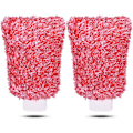 Miniatyrbilde 1 av 5: Mikrofiber Bilvask Votter Rengjøringshansker Utstyr Svamp, 2 Sett Profesjonelle Riper Fri Polering Rengjøringsvotter Red