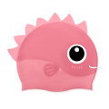 Pikkukuva 1 / 5: Lasten silikoninen uimahattu, sarjakuva-kuvio, pojille 3-12 vuotta, korvasuojilla - Rantahattu Pink Shark
