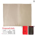 Brandsäker duk för utomhuscamping BBQ Glasfiber Brandfilt Beige 100x80cm 100x80cm