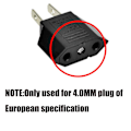 Miniatyrbild 2 av 5: 5 st EU Euro Europa till US USA Strömuttag Väggkontakt Konverterare Reseadapter