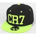 Pikkukuva 1 / 6: Lasten Jalkapallotähti Ronaldo CR7 Kirjonta Lapsen Lippis Hattu Leg Pojat Tytöt Urheilu Snapback Hip-hop Caps Gorras Vihreä green