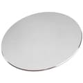 Musmatta i aluminium, tunn, hård musmatta i läder, silver
