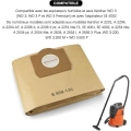 Miniatyrbilde 2 av 5: 10-pak støvsugerposer til Karcher 6.959-130.0 filterposer A 2201/2204/2504