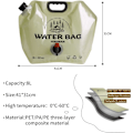 Miniatyrbilde 2 av 7: Camping Vannbeholder Bag - Sammenleggbar Vannlagringstransportør med Hane, 8L Drikkvannsbeholder