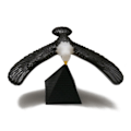 Miniatyrbillede 2 af 4: Balance Eagle Balance Bird Dekompression Legetøj Desktop Dekoration 14*18cm Sort