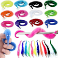 Miniatyrbilde 1 av 5: 12/24 stk. Twisty Worm Magiske Lekefestgaver Fuzzy Worm På En Snor Jul Halloween Trollmann Nye Merkelige Triksleker For Barn 12 pcs