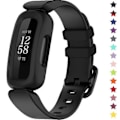 Pikkukuva 1 / 5: Rannekkeet Fitbit Ace 3 -lapsille, silikoniset vedenpitävät rannekorutarvikkeet, urheilukellon rannekkeen vaihto Fitbit Ace 3 -pojille ja -tytöille Black Fitbit Ace 3