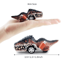 Pikkukuva 4 / 5: Dinosauruslelut lapsille 3-5, Vedä takaisin dinosaurusautot 3 4 5 6 7-vuotiaille pojille ja tytöille Dino-lelulahjat taaperoille C