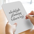 Miniatyrbillede 4 af 6: Mini whiteboard til tør sletning, 8,2x11,8 tommer dobbeltsidet mini whiteboard med penne og viskelæder, holdbare bærbare whiteboards 2pcs