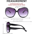 Pikkukuva 4 / 5: 2 kpl aurinkolasit naisille ja miehille Vintage suuret kehykset naisten aurinkolasit UV400 aurinkolasit black Polarized