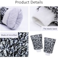 Miniatyrbilde 3 av 5: Mikrofiber Bilvask Votter Rengjøringshansker Utstyr Svamp, 2 Sett Profesjonelle Riper Fri Polering Rengjøringshansker Grey