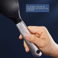 Miniatyrbillede 4 af 5: Silikonespatel til ris, serveringsske til ris, non-stick, varmebestandig ske, wokspatel, risskovl, sushiske til ris/kartoffelmos (1 stk., sort)