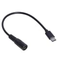 Miniatyrbilde 4 av 5: Type-C til DC Strømkabel 5V DC 5.5 x 2.1mm Hunn til USB C Kontakt Ladekabel