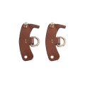 Miniatyrbillede 5 af 5: Rem til Longchamp taske, transformation tilbehør, gratis hul til mini taske, skulderrem til mini taske Brown-gold