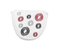 Golfputterhuvudskydd med magnetisk stängning, läderdesign, kompatibel med mallet-typ golfklubbor - Glad Simple White Simple White