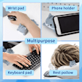 Miniatyrbilde 7 av 7: Søt håndleddstøtte musematte liten katt håndleddstøtte ergonomisk musematte mykt minne skum håndleddstøtte skrivebordsmatte for datamaskin bærbar PC