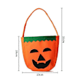 Pikkukuva 5 / 5: 2 kpl Halloween Kurpitsa Kassi (Oranssi)