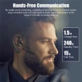 Miniatyrbilde 4 av 5: V8S Trådløst headset håndfri hodetelefon for både høyre og venstre øre for Android IOS-telefoner Trådløs støydempende hodetelefon