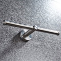 Miniatyrbilde 4 av 5: Dobbel toalettpapirholder SUS 304 rustfritt stål speilpolert stilig bilateral vevholder veggmontert, sirkelbase