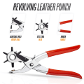 Miniatyrbilde 3 av 5: Dreibar skinnbelte hullmaskin skinnhullmaskin Heavy Duty roterende hullmaskin med 6 hull i flere størrelser