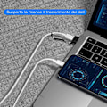 Miniatyrbild 5 av 5: USB C till USB-adapter, USB-hane till USB C-hona, svart [2-pack], bärbar USB C stöder snabbladdning och dataöverföring