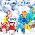 Miniatyrbild 2 av 5: 4 Delar Vinter Snöleksaker Kit Snöboll Maker Form Dinosaurieformad Snö Snöboll Maker Hjärta Snö Maker Utomhus Vinterlek Snöleksaker Med Form Av D