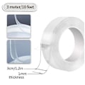 Miniatyrbillede 2 af 5: Nanotape Genanvendelig Multifunktionel Dobbeltsidet Transparent