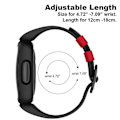 Pikkukuva 5 / 5: Rannekkeet Fitbit Ace 3 -lapsille, silikoniset vedenpitävät rannekorutarvikkeet, urheilukellon rannekkeen vaihto Fitbit Ace 3 -pojille ja -tytöille Blue Yellow Fastener Fitbit Ace 3