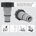 Miniatyrbillede 2 af 4: Swimmingpool Adapter, Udskiftning A-serie Slange Adapter med Gevind, 32 og 38mm Diameter Slange, Pumpe Adapter til Pool Kits (2 Stykker)