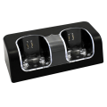 Miniatyrbild 3 av 5: Laddningsstation Dubbel Laddare Dock för Wii Fjärrkontroll Gamepad Controller med LED-indikator Laddningskabel Svart