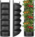 Andningsbara 10 Gallon Jordgubbsodlingspåsar med Sidofickor, 2-pack[GPA]